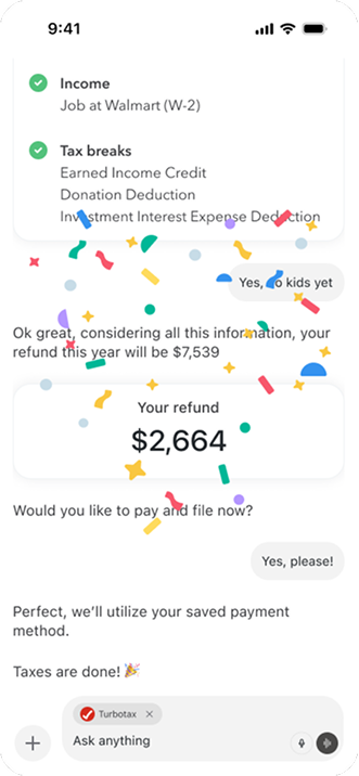 File in chat: Complete and submit the return